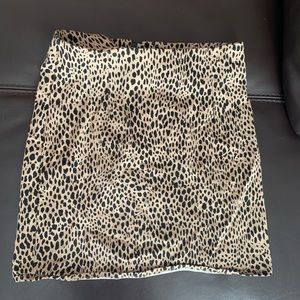Leopard miniskirt